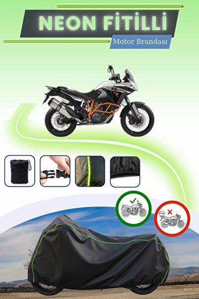 Cemku Cool قفل أسود قماش مجدّل حقيبة متوافق مع غطاء محرك KTM 1190 Adventure R