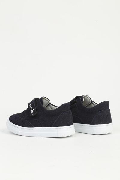 Benetton Navy Blue Nubuck Children's Sports Shoes Bn-32060