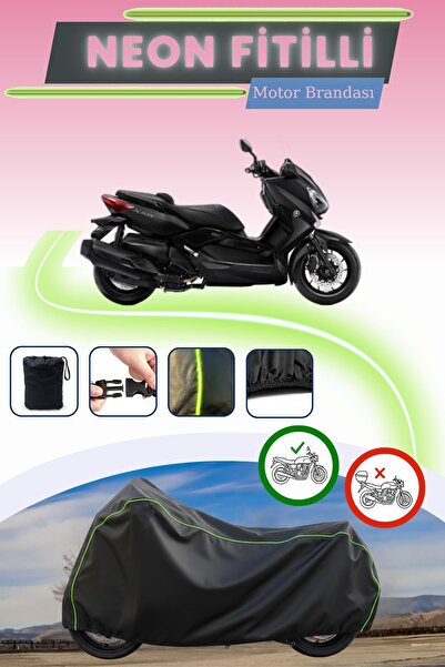 Cemku Cool غطاء محرك أسود متوافق مع نيون فيتيلي ياماها إكس-ماكس 300 آيرون ماك...