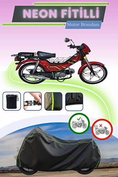 Cemku Cool حقيبة خلفية وقفل باللون الأسود النيون قماش مجدّل غير متوافقة مع قم...