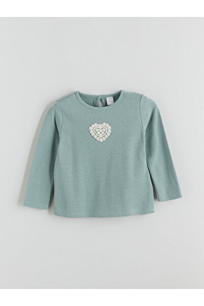 LC Waikiki Özmarka New Season Peter Pan collar Heart Embroidered Girl's Blouse