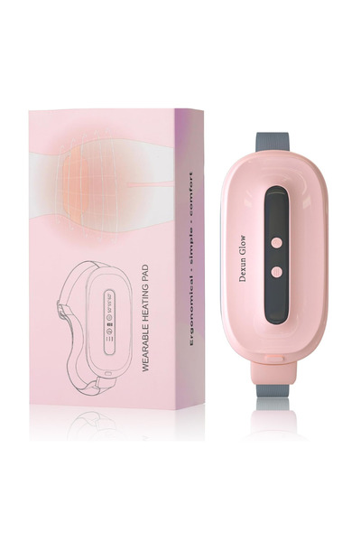 PopZa Heating Pad for Period Cramps – Portable Rechargeable Pad with 3 Heat L...