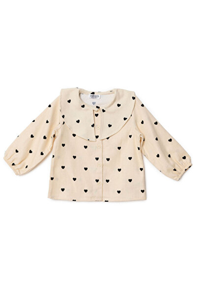 ebebek Hello Baby HelloBaby Kız Bebek Gömlek Düğmeli Bebe Yaka Uzun Kol
