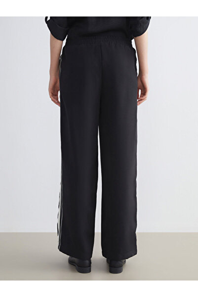 LC Waikiki Black Women's Trousers with Elastic Waistband Detail