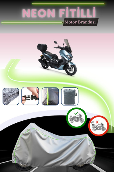 Genel Markalar Gri Kilit Uyumlu Neon Fitilli RKS Grace 202 Pro Uyumlu Motosik...