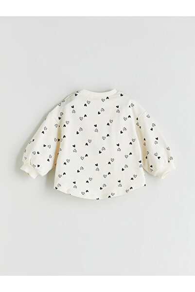 LC Waikiki Peak Yeni Sezon Bisiklet Yaka Kız Bebek Sweatshirt ve Tayt 2'li