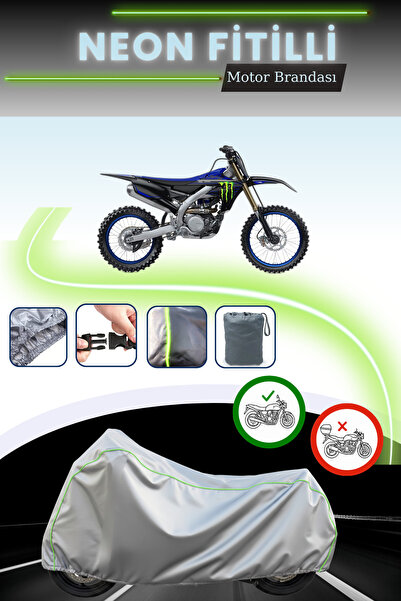 Cemku Cool غطاء محرك رمادي قماش مجدّل حقيبة، غير متوافق مع قفل ياماها YZ 450 F