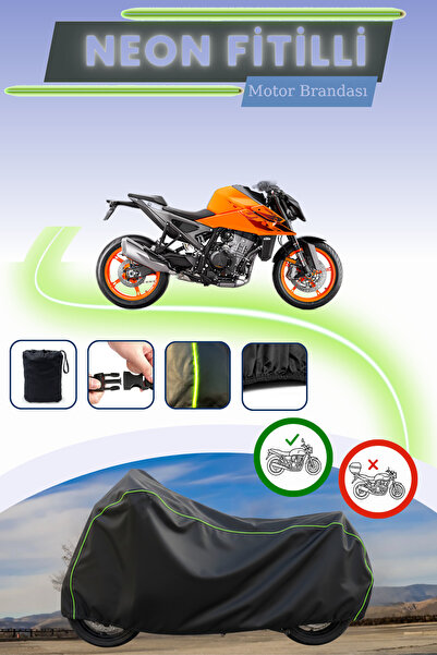 Cemku Cool غطاء محرك متوافق مع KTM 990 Duke مصنوع من نيون فيتيل متوافق مع بلا...