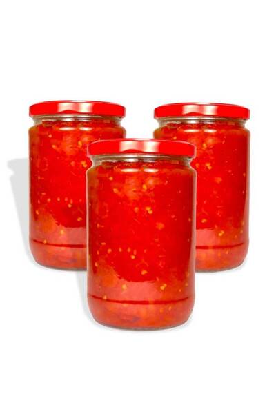 asaf EV YAPIMI DOMATES SOSU/KAHVALTILIK SOS/ 660 cc /3 LÜ set(kabugu soyulmuş)