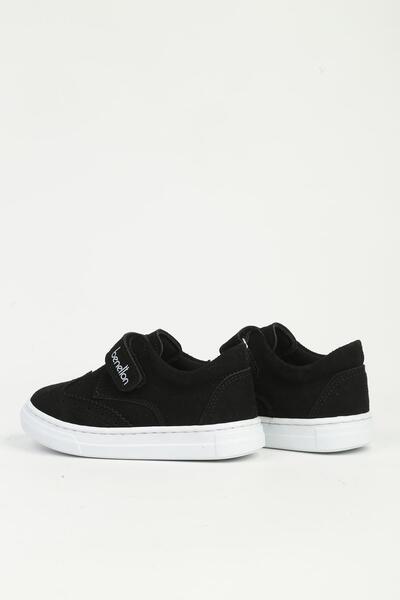 Benetton Black Nubuck Children's Sports Shoes Bn-32060