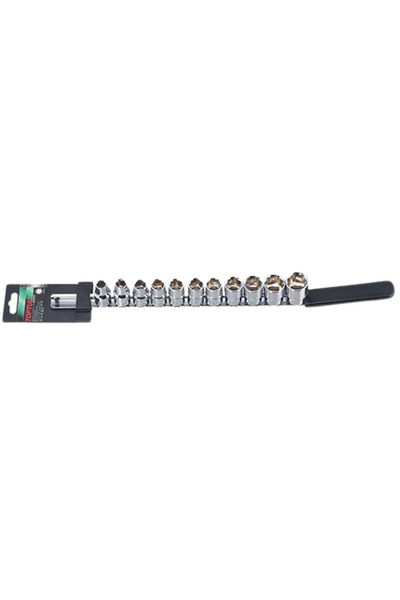 TOPTUL GAAQ1103 socket wrench set, 1/2 inch drive, 6 corners, wrench size 10-22 mm, finish