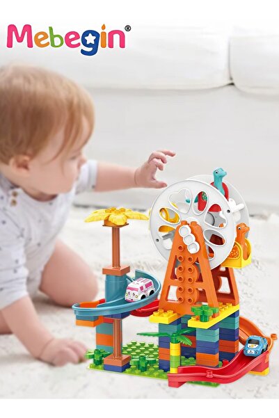 MEBEGIN عجلة فيريس على شكل ديناصور، 82 قطعة، مكعبات بناء إبداعية، مجموعة بناء...