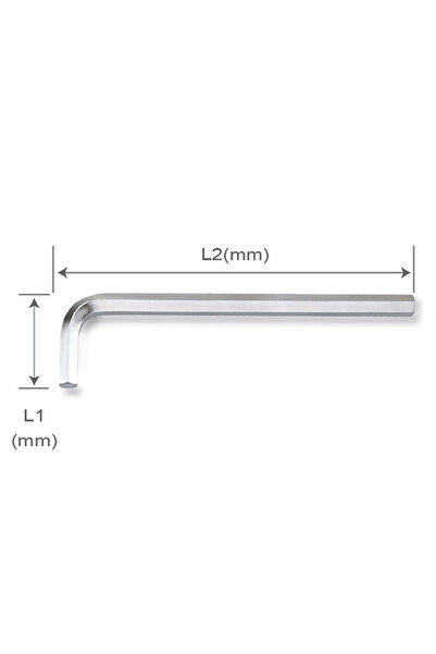 TOPTUL Allen key AGAL0917 TOPTUL, hexagonal profile, spanner width 9.0 mm, length 47 x 166 mm, steel