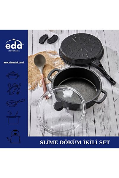 Eda SLİME DÖKÜM İKİLİ TAVA BASIK SETİ
