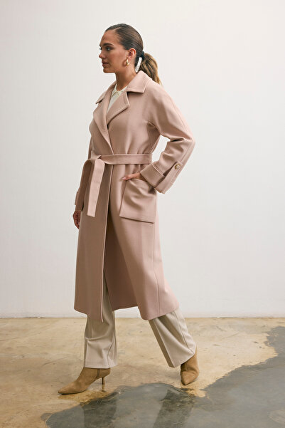 KENT Long Powder Coat with Collar Detail