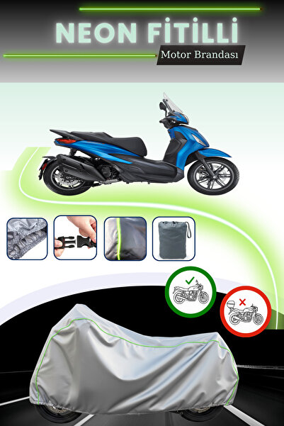 Cemku Cool حقيبة خلفية رمادية نيون قماش مجدّل وقماش محرك متوافق مع بياجيو بيف...