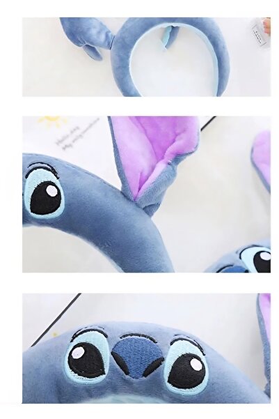 Meyra Accessories Stitch tasarımlı peluş taç özel seri kaliteli ve sevimli stitch taç 1adet