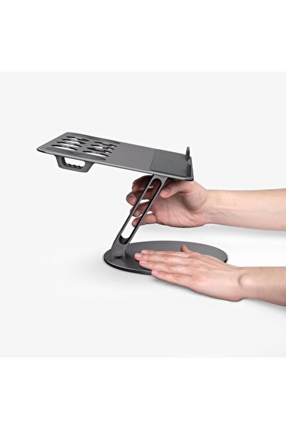 Spigen Laptop Notebook / MacBook Adjustable Desk Stand Cable Organizer Space Gray - Amp09303