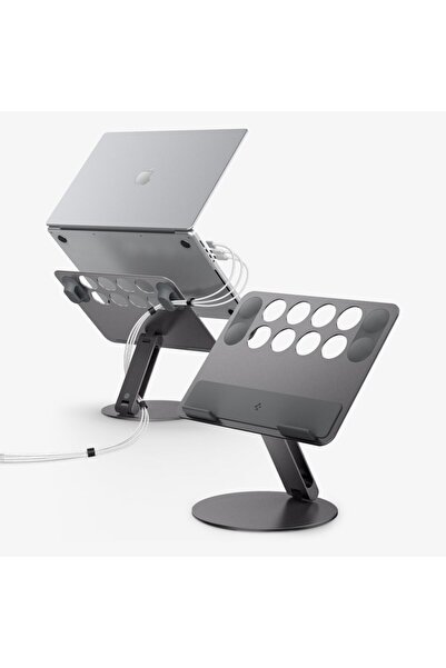 Spigen Laptop Notebook / MacBook Adjustable Desk Stand Cable Organizer Space Gray - Amp09303