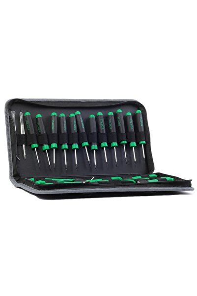 TOPTUL Trusa GPN019A, portabilă cu 19 scule pentru electricieni, mânere izola...