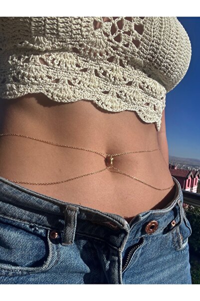 pop up store Haç Detay Çelik Bel Zinciri