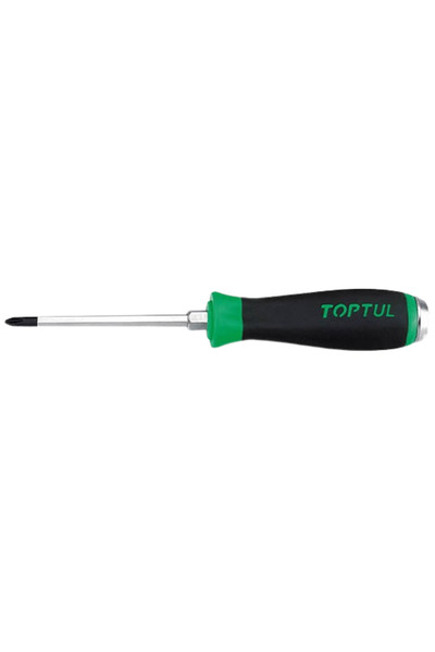 TOPTUL Screwdriver FBGB0108, PH1, length 190 mm, active length 75 mm, ergonomic handle, grip