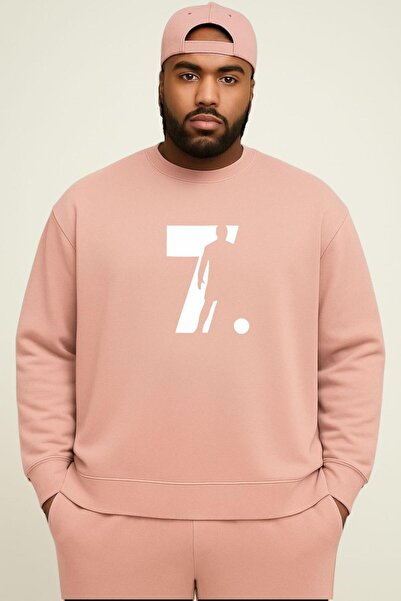 BENROMA Hanorac unisex cu 3 fire din bumbac pieptănat, cu 7 imprimeuri, mărim...