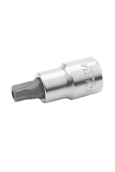 TOPTUL Bit with torx profile T15, tubular socket BCNA0815, square drive 1/4 inch, length 37 mm, steel