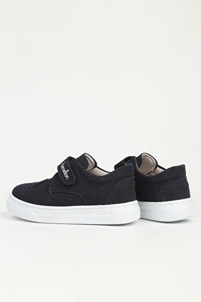 Benetton Navy Blue Nubuck Children's Sports Shoes Bn-32066