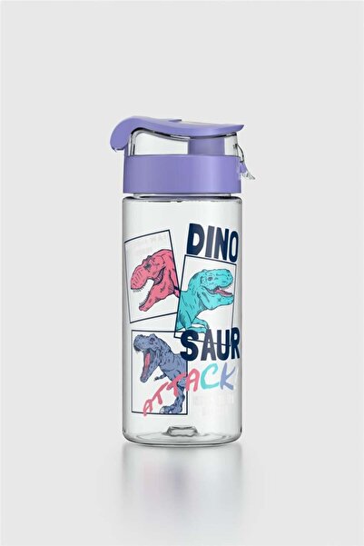 Renga Atlas Love Pattern 500 ml Tritan Children's Water Bottle 912112 Purple