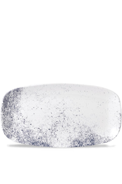 CHURCHILL طبق الشيف المستطيل من ستوديو برينتس باللون الأزرق الضبابي، مقاس 35....