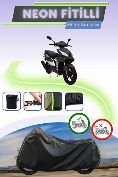 Cemku Cool غطاء محرك متوافق مع نيون فيتيلي مونديال 125 أردور باللون الأسود