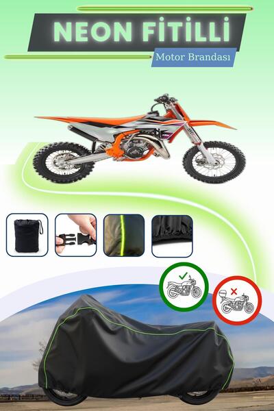 Cemku Cool غطاء محرك متوافق مع KTM 65 SX مزود بقفل أسود متوافق مع نيون فيتيلي