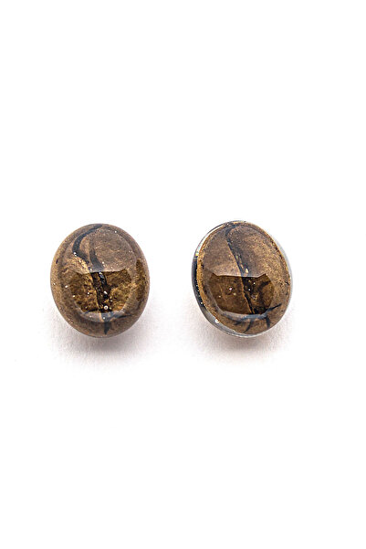 Mudrames Art Resin earrings, Coffee beans