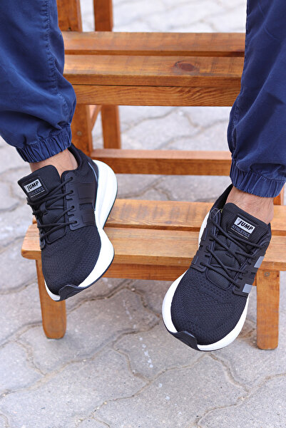 Jump 799 Memory Foam Спеціальна підошва Чоловічі кросівки для ходьби та бігу Чорні