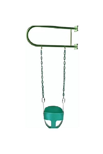 ALRWAD Iron Wall Swing with Kids Swing Seat and Chains for Outdoor Use, Heavy Duty Seat with Iron Bar