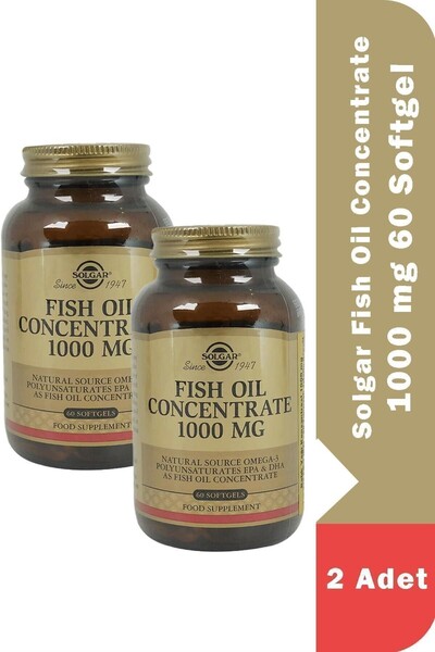Solgar Fish Oil Concentrate 1000 mg 60 Softgel 2 Adet