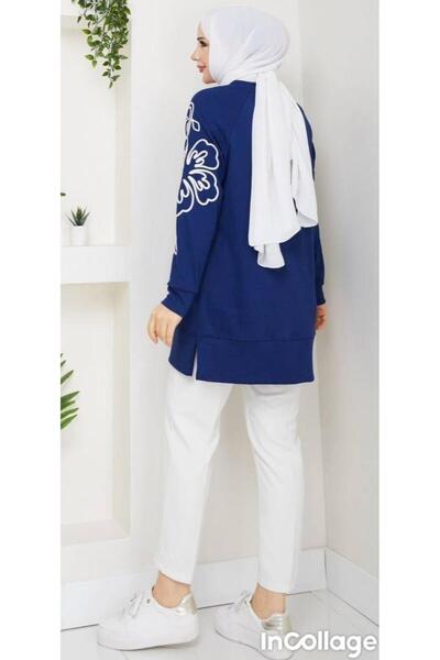 Nergis Neva Butik Tunic with sleeve detail and side slit