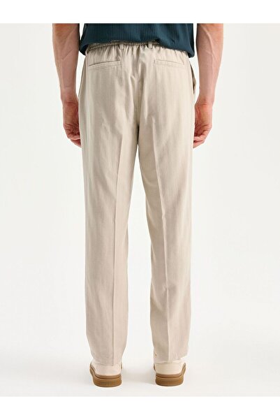 LC Waikiki SOUTHBLUE Standart Kalıp Keten Karışımlı Erkek Pantolon