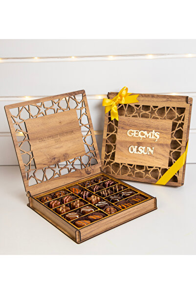 CARON CHOCOLATE Geçmiş Olsun Ahşap Kutu Hediyelik Special Çikolata