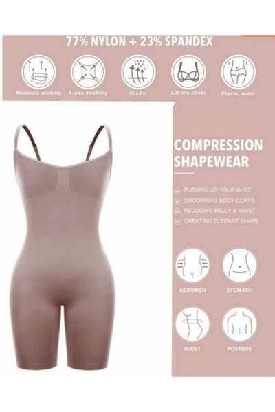 Fstyle Seamless Full Body Shaper High Waist Body Shaper Tummy Control Seamless Shapewear for Slimming Dresses and Everyday Use