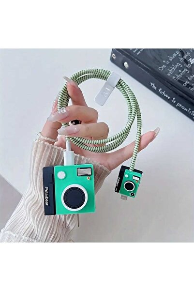 sanalikaksesuar Iphone 18/20/ Watt Adaptör uyumlu 4İn1 Şarj Aleti Kılıfı Sarj...