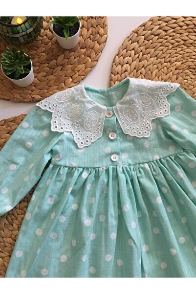 HMCraft Linen Fisto Collar Baby Dress