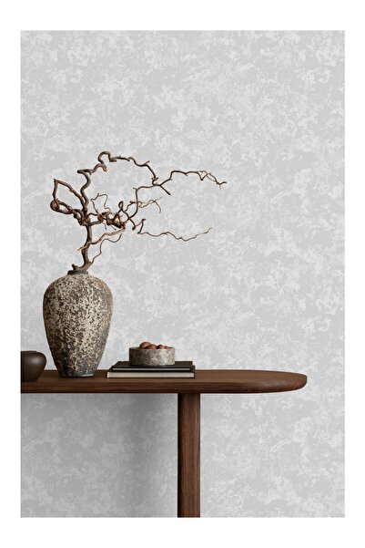 Adawall Abstract Strokes Design Duvar Kağıdı, Gümüş, Gri, Icon 24112-1, 16,50 M²