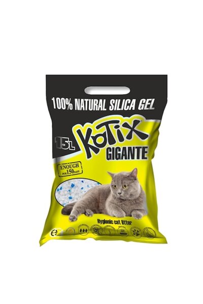 KOTIX Litieră igienică pentru pisici, silicat, 15 l, 6 kg