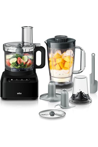 Braun Pureease Food Processor, 2.1 Liters, 800 W Fp 3132 Bk Black