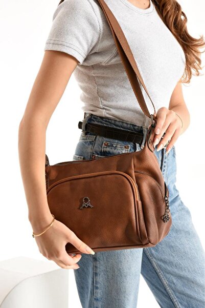 Baginn Kadın Postacı Çanta Çapraz Askılı Suni Deri Omuz Çantası 32*22 Cm Mega...