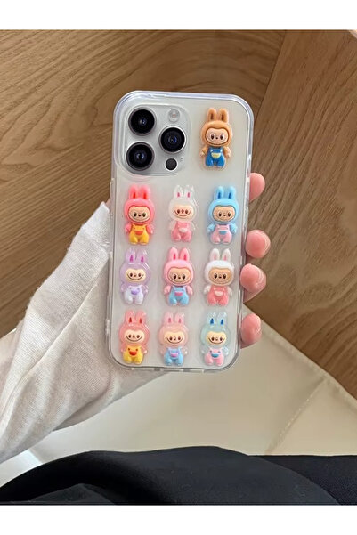 OSG Ultra Premium Shock-Absorbing Luxury Phone Case with 3D Labb Figure Compatible with iPhone 13 and 14