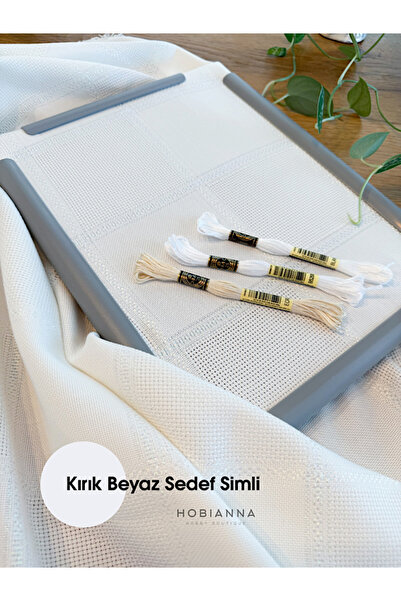 Hobianna Hereke Simli Nakış & Kanaviçe Kumaşı - 110x170cm