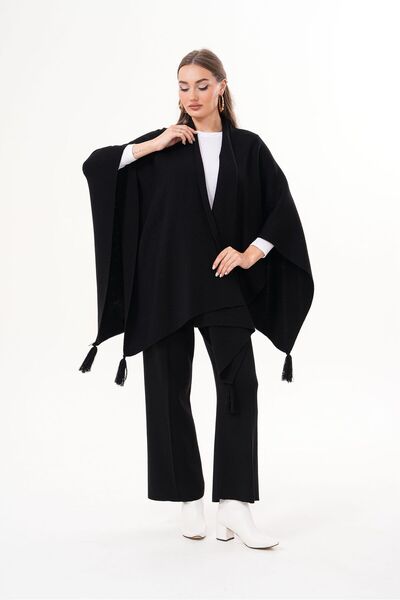 melita Women's Oversized Knitwear Knitted Shawl New Season